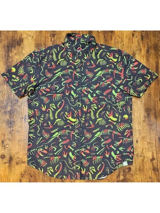 RSVLTS Other - RSVLTS X Jurassic Park Kunuflex Button Down Shirt Men’s Size Extra Large